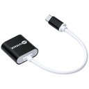 Ver imagem 3 de Adaptador Fone de Ouvido P2 3.5mm Duas Vias para Usb Tipo C