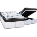 Ver imagem 1 de Cama Box Baú Queen: Colchão Ortopédico Probel D40 Guarda Costas Premium Hiper Firme Pillow Top + Bas