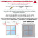 Ver mais imagens de Persiana Horizontal Pvc 25mm Block Luxo 80larg X 220alt Cinza - Quarto/sala/ Escritório/cozinha/lava