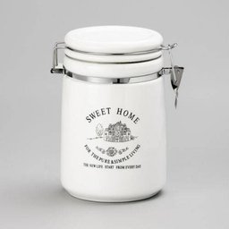 Pote com Fechamento Hermetico de Porcelana 13X20cm - Lyor Classic - 6 Pote com Fechamento Hermetico de Porcelana 13X20cm - Lyor Classic - 6