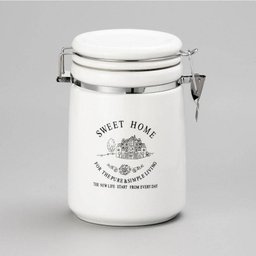 Pote com Fechamento Hermetico de Porcelana 13X20cm - Lyor Classic - 5 Pote com Fechamento Hermetico de Porcelana 13X20cm - Lyor Classic - 5