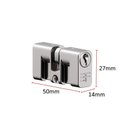 Ver imagem 2 de Cilindro Reposição Pado 725 Retangular 50mm C061zcr 14x27mm Cromado Cart 3f