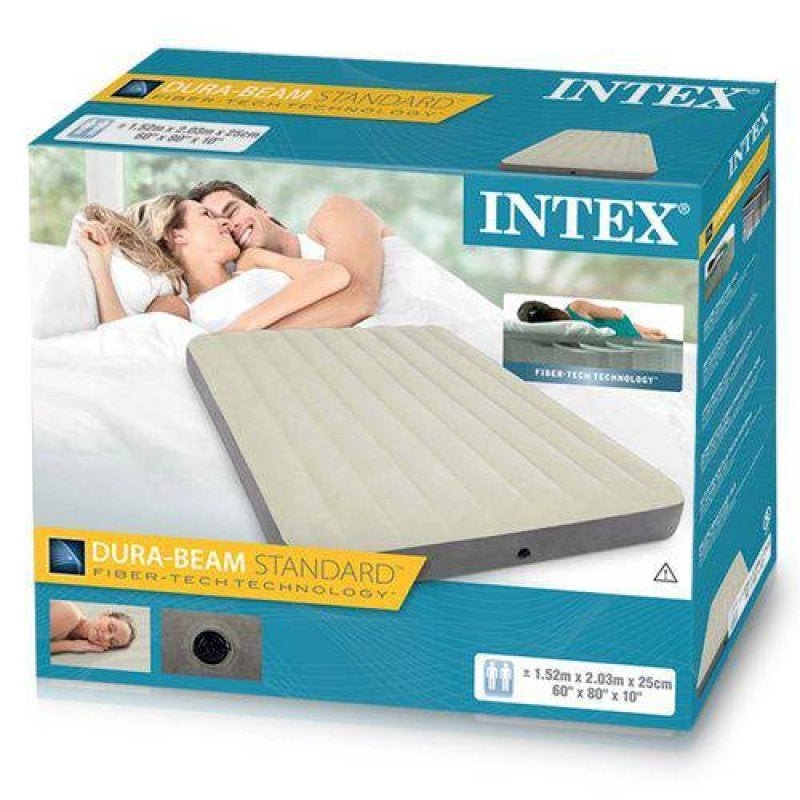 Colchão Inflavel Casal Queen Intex Fiber Tech Camping N64709 - 15