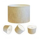 Ver imagem 6 de Cúpula Abajur e Luminária Cilíndrica Vivare Cp-7019 Ø40x30cm - Bocal Nacional Rustico-bege