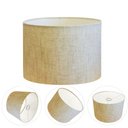 Ver imagem 1 de Cúpula Abajur e Luminária Cilíndrica Vivare Cp-7019 Ø40x30cm - Bocal Nacional Rustico-bege