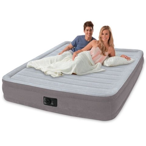 Cama Colchão Inflável Casal Até 272 Kg Dura Beam com Bomba elétrica Interna- Intex - 220