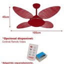 Ver imagem 3 de Ventilador de Teto Volare Platinum Pétalo Palmae 220V