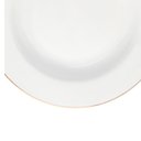 Ver imagem 3 de Prato Fundo de Porcelana Branco Fio de Ouro Royal 22cm - Hauskraft