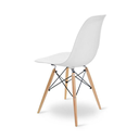 Ver imagem 6 de Cadeira para Sala de Jantar Eiffel Eames Branco Base Madeira R02 D'rossi