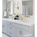 Ver imagem 4 de Espelho Retangular com Moldura Metal Decorativo Sala Hall Parede 70x50 Cm