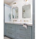 Ver imagem 2 de Espelho Retangular com Moldura Metal Decorativo Sala Hall Parede 70x50 Cm