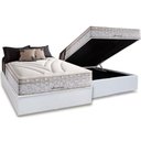 Ver imagem 1 de Cama Box Baú Casal: Colchão Molas Herval Maxspring American + Base CRC Courano White(138x188)