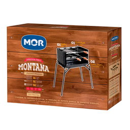 Churrasqueira a Carvão Móvel Mor Montana Preta 54x35x64cm - 5