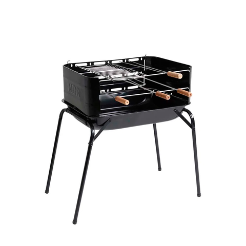 Churrasqueira a Carvão Móvel Mor Araguaia Preta 72x44x75cm