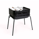 Ver imagem 2 de Churrasqueira a Carvão Móvel Mor Araguaia Preta 72x44x75cm