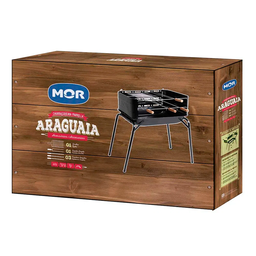 Churrasqueira a Carvão Móvel Mor Araguaia Preta 72x44x75cm - 5