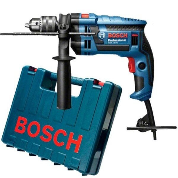 Furadeira de Impacto Bosch GSB 16 RE com Maleta, 750 Watts – 110 Volts - 8
