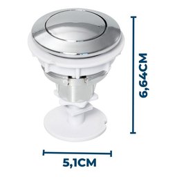 Botão Acionador Superior P/ Caixa Acoplada Atlas - 2