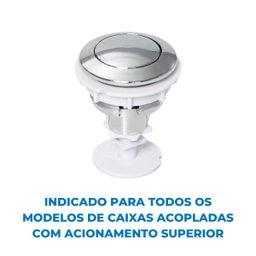 Botão Acionador Superior P/ Caixa Acoplada Atlas - 10
