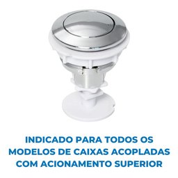 Botão Acionador Superior P/ Caixa Acoplada Atlas - 5