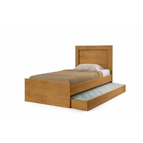 Cama Solteiro com Cama Auxiliar Modelo Bibox para Quarto Infantil e Juvenil:Nature