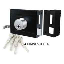 Fechadura para Portão Tetra Sobrepor Stam 1701/100 4 Chaves - 4