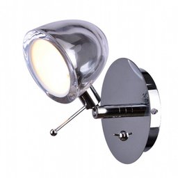 Arandela Obi 1 x G9 Cromado e Transparente - 10 x 11 cm - 1 Arandela Obi 1 x G9 Cromado e Transparente - 10 x 11 cm - 1