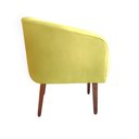 Ver imagem 2 de Poltrona Estela Tresse Suede Amarelo - Dominic Decor