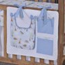 Porta Treco e Fralda Organizador Quarto de Bebê Menino Menina 1 Peça com Laço:safari Azul Claro - 1