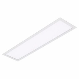 Luminária Plafon LED Retangular Embutir 30W 120cm Branco Frio - 1