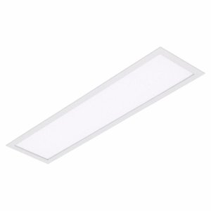 Luminária Plafon LED Retangular Embutir 30W 120cm Branco Frio