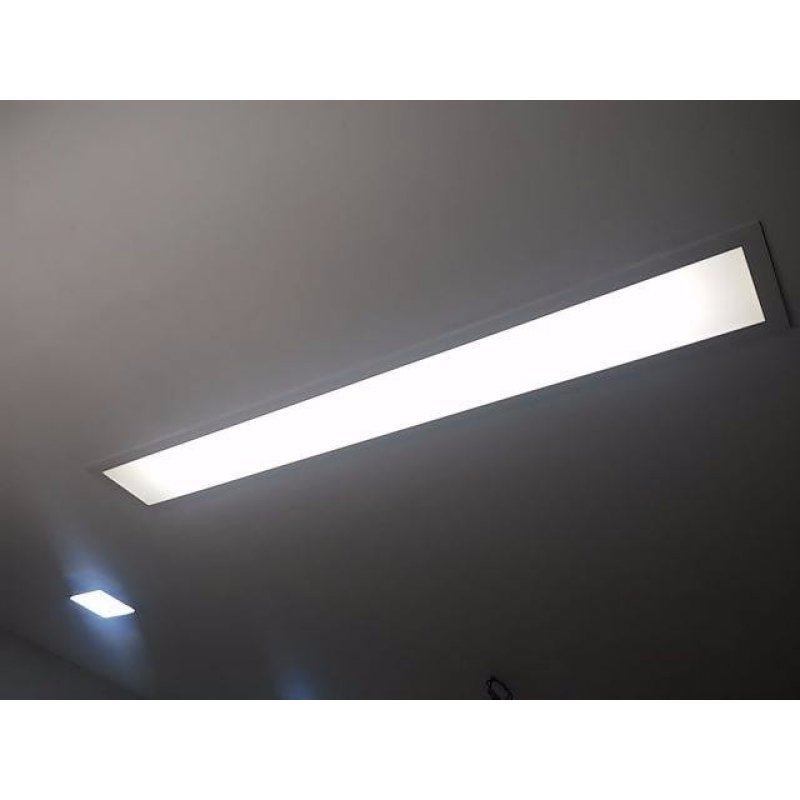 Luminária Plafon LED Retangular Embutir 30W 120cm Branco Frio - 2