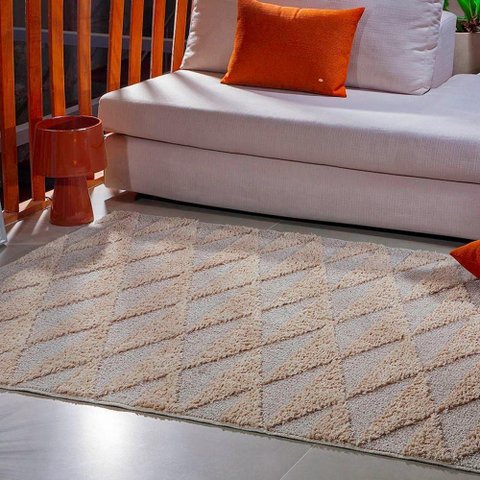 Tapete Relevo Jazz Perola/ Cinza 1,50 x 2,00 Des 13