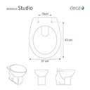 Ver imagem 5 de Assento Sanitário Poliéster Studio Deca Aço Branco