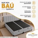 Ver imagem 3 de Cama Box com Baú Queen Bipartido Suede Cinza Royal Sleep