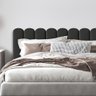 Cabeceira Modulada Estofada Adesiva Nuvem 1 Módulo 60x20cm Preto - 2