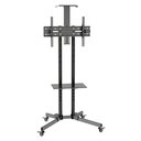 Ver imagem 1 de Suporte Pedestal Móvel para Tv, Elg, A06v6_s, Tvs 32" a 75", Altura Ajustável, Inclinação, com Rodas
