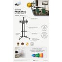Ver imagem 3 de Suporte Pedestal Móvel para Tv, Elg, A06v6_s, Tvs 32" a 75", Altura Ajustável, Inclinação, com Rodas