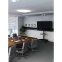 Ver imagem 7 de Suporte Móvel Pedestal de Chão com Rodas, Bandeja e Altura Regulável para TVs LCD/Led/Plasma/3D de 3