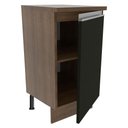 Ver imagem 6 de Balcão Glamy 40cm 1 Porta Rustic Preto