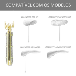 Resistência Lorenzetti 5500w 127v Duchas Advanced e Top Jet - 5
