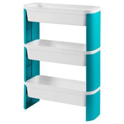 Organizador Slim 3 Andares - Loft 44,83 X 17,34 X 67,85 Cm Coza Verde - 9 Organizador Slim 3 Andares - Loft 44,83 X 17,34 X 67,85 Cm Coza Verde - 9