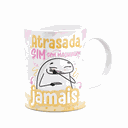 Ver imagem 2 de Caneca Flork Girls - Atrasada Sim, sem Maquiagem Jamais!