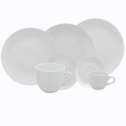 Aparelho Jantar/Chá/Café 42 Peças Oxford Em42-4812 Coup White - 6 Aparelho Jantar/Chá/Café 42 Peças Oxford Em42-4812 Coup White - 6