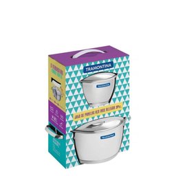 Jogo de panelas aço inox com fundo triplo 2 pç. ALLEGRA - TRAMONTINA - 6