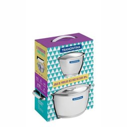 Jogo de panelas aço inox com fundo triplo 2 pç. ALLEGRA - TRAMONTINA - 2