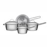 Jogo de Panelas Allegra 4 Peças Aço Inox Tramontina - 1
