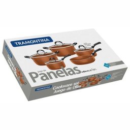 Jogo de Panelas de Alumínio Antiaderente 5 Peças Mônaco Tramontina - 2 Jogo de Panelas de Alumínio Antiaderente 5 Peças Mônaco Tramontina - 2
