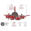 Ver imagem 3 de Conjunto De Panelas 5 Peças - Smart - Vermelho - Brinox
