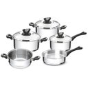 Ver imagem 5 de Jogo De Panelas Aço Inox Com Fundo Triplo 5 Peças Solar baquelite Tramontina